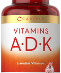 Carlyle Vitamin Adk | 150 Softgels | Non-Gmo, Gluten Free Dietary Supplement