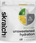 Skratch Labs Unsweetened Hydration Sport Drink Mix, Lemon Lime, 30 Servings | Sugar free electrolyte booster for everyday hydration to replace electrolytes lost in sweat, Non-GMO, Vegan, Kosher, Keto