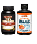 Barleans Eye Remedy 16oz Barleans Fresh Flaxseed Oil Softgels from Cold Pressed Flax Seeds 250ct