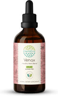 HerbEra Venax B120 Alcohol-Free Extract Tincture, Concentrated Liquid Drops: Butcher's Broom Root, Horse Chestnut Nut, Rosemary Leaf, Prickly Ash Bark, Bilberry Leaf, Grape Seed. Stone Root. 4 Oz