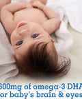 Garden of Life Baby Plant DHA Liquid, 600mg Omega 3 DHA Drops for Baby's Brain & Eyes, Vegan, Non-GMO & Gluten Free Plant Based Baby DHA for Newborns, Infants & Toddlers, 37.5 mL (1.26 fl oz) Liquid