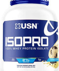 USN Supplements Low Carb IsoPro 100% Whey Protein Isolate Powder - Keto Friendly, Sugar Free and Low Calorie, Cookies & Cream, 4 Pound (Pack of 1)
