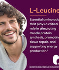 Bestvite L-Leucine 500mg per Capsule (480 Vegetarian Capsules) (240x2) - No Stearates - No Fillers - No Flow Agents - Vegan - Non GMO - Gluten