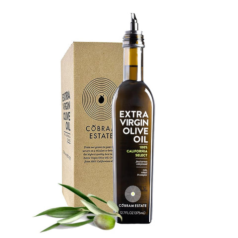 Cobram Estate California Select Extra Virgin Olive Oil, First Cold Pressed, Non-GMO, Keto Friendly, High in Antioxidants, Rich & Complex, 375ml Bottle