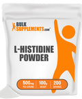 BulkSupplements L-Histidine Powder (Base) - Amino s Supplement for Immune Support - 500mg of L-Histidine Powder , 200 Servings - (100 Grams - 3.5 oz)