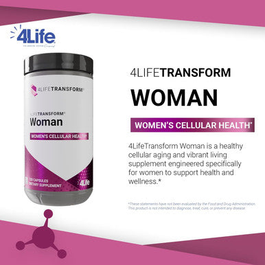 4Life Transform Woman Cellular Aging & Wellness Supplement for Women - Supports Healthy Skin- 120 Capsules