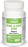 Supersmart Humic Fulvic Acids 300 mg Per Day Sodium Salts of Humic Acid Fulvic Acid Immune System Booster NonGMO Gluten Free 60 Vegetarian Capsules