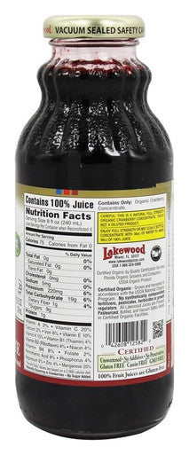 Lakewood Organic Cranberry Concentrate Juice 12.5 Oz