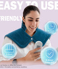 Heating Pad For Neck And Shoulder, 2Lb Weighted Neck Heating Pad For Pain Relief, Valentines Day Birthday Christmas Gifts For Women Men Mom Dad, Mothers Day Gifts, 6 Heat Settings Auto-Off Home Office