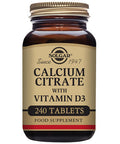 Solgar Calcium Citrate with Vitamin D3 240 Tablets