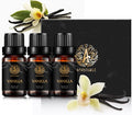 Aromatherapy Vanilla Essential Oil Set, 100% Pure Aromatherapy Vanilla Scent Essential Oils Set for Diffuser, Therapeutic Grade Vanilla Aromatherapy Essential Oils Fragrance Kit for Home - 3x10ml