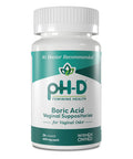 pH-D Feminine Health - 600 Mg Boric Acid Suppositories - Woman Owned - For Vaginal Odor Use - 24 Count