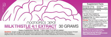 Milk Thistle Powder 30 Grams 41 Extract Silybum marianum Supports Healthy Liver Function Supports Cardiovascular Health