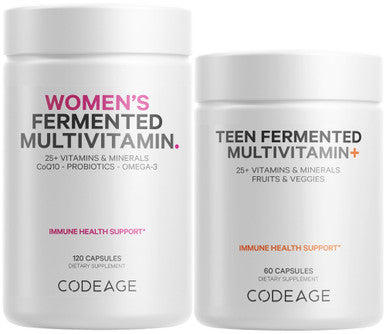 Codeage Immune Support Bundle Multivitamin for Women + Multivitamin for Teens