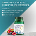 Blueberry Probiotic B12 Energy Melt by Purity Products ProDura Clinical Probiotic Organic Blueberries Methylcobalamin B12 30 Melts