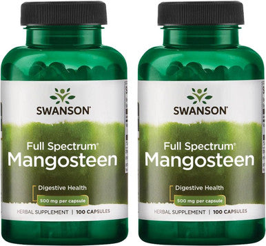 Swanson Full Spectrum Mangosteen- 500 mg 100 Capsules (2 Pack)