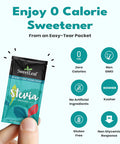 Sweetleaf Stevia Packets - Zero Calorie Natural Stevia Powder Non-GMO Stevia Sweetener Packets 70 Count (Pack of 3)