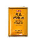 Shirakiku Pure Japanese Sesame Seed Oil Premium Low Carb Expeller Pressed and Rich Flavor Natural Sesame Seed Oil Perfect for Authentic Oriental Asian Cuisine (Toasted) 56 Fl Oz