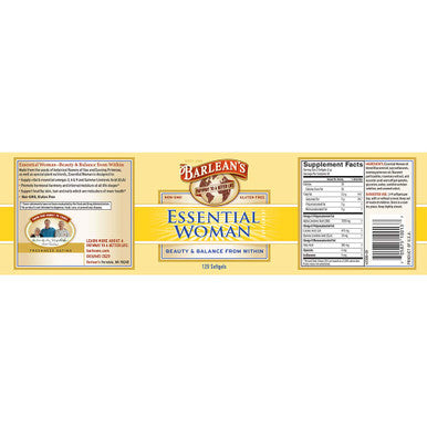 Barleans Essential Woman Oil Blend from Flaxseed Oil with Omega 3 6 9 and GLA NonGMO Gluten Free 120 Softgels