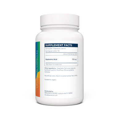 RENUE Liposomal HLA (Hyaluronic Acid) Supplement 150 mg - Bioavailable Formula for Increased Absorption 90 Capsules