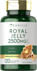 Carlyle Royal Jelly Capsule | 2500Mg | 120 Count | Non-Gmo And Gluten Free Formula | Traditional Supplement
