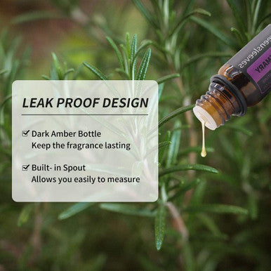 GREENSLEEVES Rosemary Essential Oil, 100% Pure Aromatherapy Oils for Diffuser, Humidifier, Massage - 10ml (Rosemary)