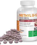 Bronson Methyl B12 5000 Mcg Vitamin B12 Methylcobalamin Energy & Brain Support 60 Lozenges