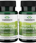 Swanson Full Spectrum Aronia (Chokeberry) 400 Milligrams 60 Capsules (4 Pack)