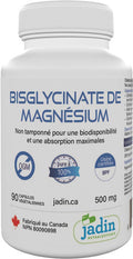 Magnesium Bisglycinate 500 mg - Pure - No Fillers - Non Buffered - 90 Vegetable Capsules