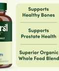 Earthfirst Organic Once Daily Multivitamin For Men 50+ 19 Vitamins From Herbs & Superfoods Supports Prostate Health Energy Levels And Strong Bones 60 Count