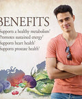 Garden Of Life Organics Whole Food Multivitamin For Men, 60 Tablets, Vegan Mens Vitamins And Minerals For Mens Health And Well-Being, Certified Organic Vegan Mens Multi