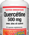 Natural Factors Quercetin 500 mg with Zinc and Copper for Added Immune Support 60 Count