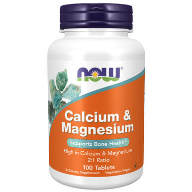 Now Foods Calcium Magnesium 1000/500 mg - 100 Tablets