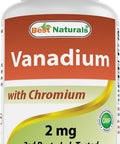 Best Naturals Vanadium 2 mg with Chromium Polynicotinate 200 mcg 180 Tablets