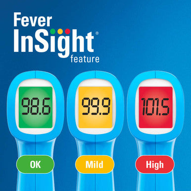 Vicks Non-Contact Infrared Thermometer for Forehead, Food and Bath Touchless Thermometer for , Babies, Toddlers and Kids Fast, Reliable, and Clinically Proven Accuracy