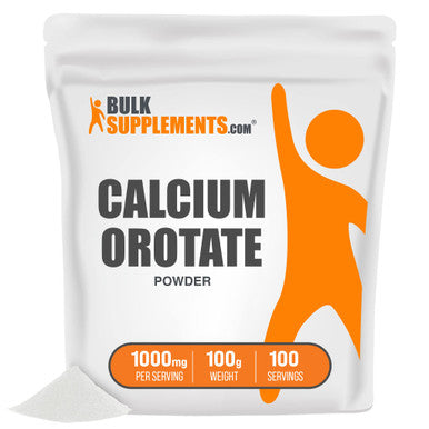 BulkSupplements Calcium Orotate Powder - Calcium Supplement - Raw Calcium Supplements - Bone Health Supplements - Calcium Powder - Calcium Supplement (100 Grams - 3.5 oz)