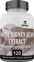 EBYSU White Kidney Bean Extract Supplement - Men and Women - 120 capsules