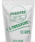 Purisure L-Theanine Powder 100 G Pure L Theanine Powder That Promotes Relaxation And Focus L-Theanine Supplement For Cognitive Function No Fillers Non-Gmo 1000 Servings