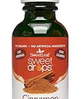 SweetLeaf Sweet Drops Flavored Stevia Liquid Sweetener Organic Stevia Extract Zero Calories Gluten Free Keto Friendly Non GMO Natural Flavors Sugar Alternative Cinnamon 2 Fl Oz (Pack of 1)
