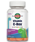 KAL Vitamin C-Rex Kids' Gummies, Vitamin C Gummies for Kids, Healthy Immune, Bone, Muscle & Skin Support Vitamin C Gummy, Vegan, Gluten , 60 Day , 30 Servings, 60 Gummies