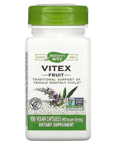 Nature's Way Vitex Fruit 400 mg 100 Capsules
