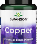 Swanson Copper Mineral Supplement - 2 mg (Copper Chelate) - Antioxidant Immune System and Cell Support - 300 Tablets