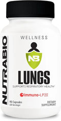 Nutrabio Lungs Supplement - Blend of Immuno-LP20 and Natural Extracts to Help Support Respiratory & Immune Health