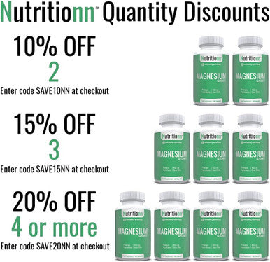 Magnesium Glycinate by Nutritionn - Essential Mineral for Overall Health - Premium Natural Supplement in Convenient Capsules