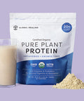 Global Healing Vegan Protein Powder, Organic Protein Powder, Plant Based Protein Powder for Women & Men, 20g of Plant Protein, Meal Replacement for Weight Loss, Unflavored Protein Powder (20 Servings)