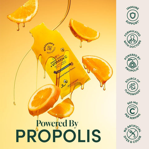 Beekeeper'S Naturals Propolis Liposomal Vitamin C By Beekeeper'S Naturals 1000Mg Vitamin C Propolis & Organic Honey Supercharged Immune Support & Increased Bioavailibity For Max Absorption 30 Ct