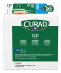 Curad Waterproof Bandage Variety Pack 3 Styles Included; Assorted Size 120 Bandages