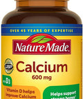 Nature Made Calcium With Vitamin D3 600Mg 60 Tablets