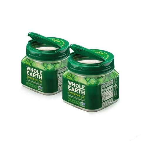 Whole Earth Stevia and Monk Fruit Plant-Based Sweetener, 9.8 Ounce Jar