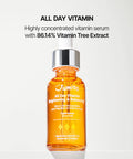 JUMISO All Day Vitamin Serum Brightening Balancing Facial Serum Vitamin C A B D E Serum with Vitamin Korean Skincare Skin brightening soothing Vegan serum Vitamin tree extract 86.14 Niacinamide 20000ppm1.01 fl oz serum